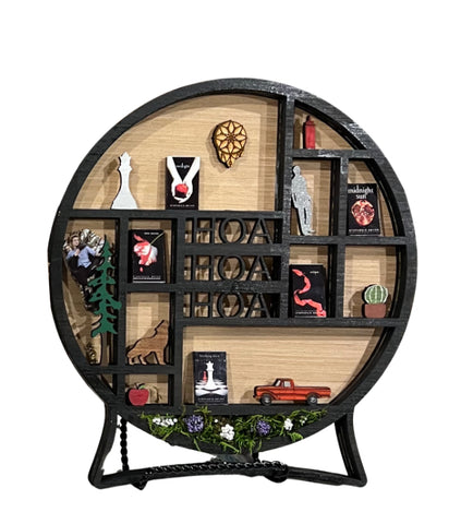 Twilight inspired mini bookshelf