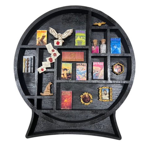 Harry Potter inspired mini bookshelf