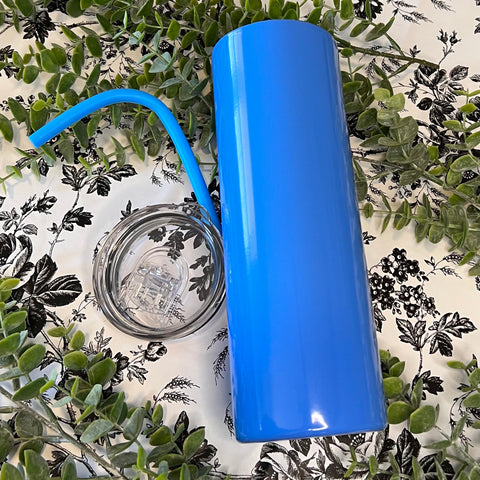 20oz Skinny Tumbler (Blue)