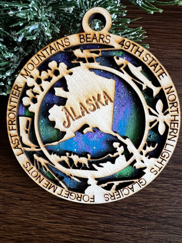 Alaska State Ornament