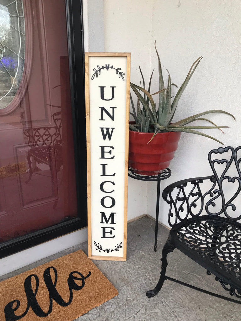 Un Welcomesign Unwelcome Porch Sign – Dandelion Designs