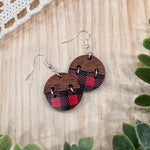 Red Plaid Earrings