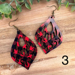 Red Plaid Earrings