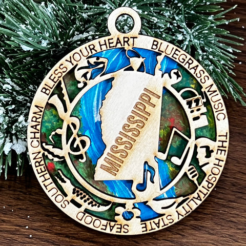 Mississippi State Ornament