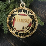 Arkansas State Ornament