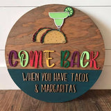 Tacos and Beverage Signs